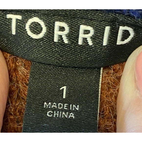 Torrid Women's Chunky Duster Sweater Long Multicolor Size 1 (14-16) - Picture 5 of 9